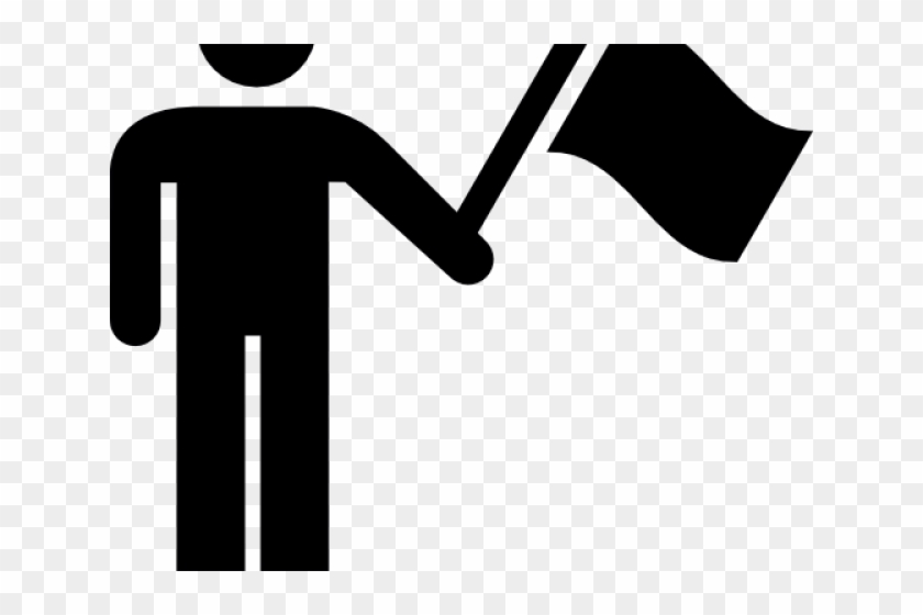Sign Flag Clipart Person - Sign Flag Clipart Person #1625855