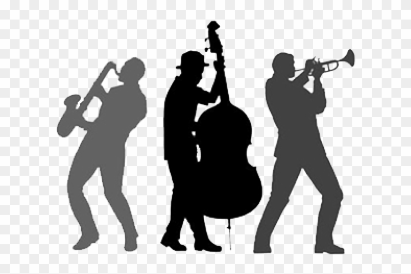 Festival Clipart High School Band - Jazz Band Silhouette Png #1626075