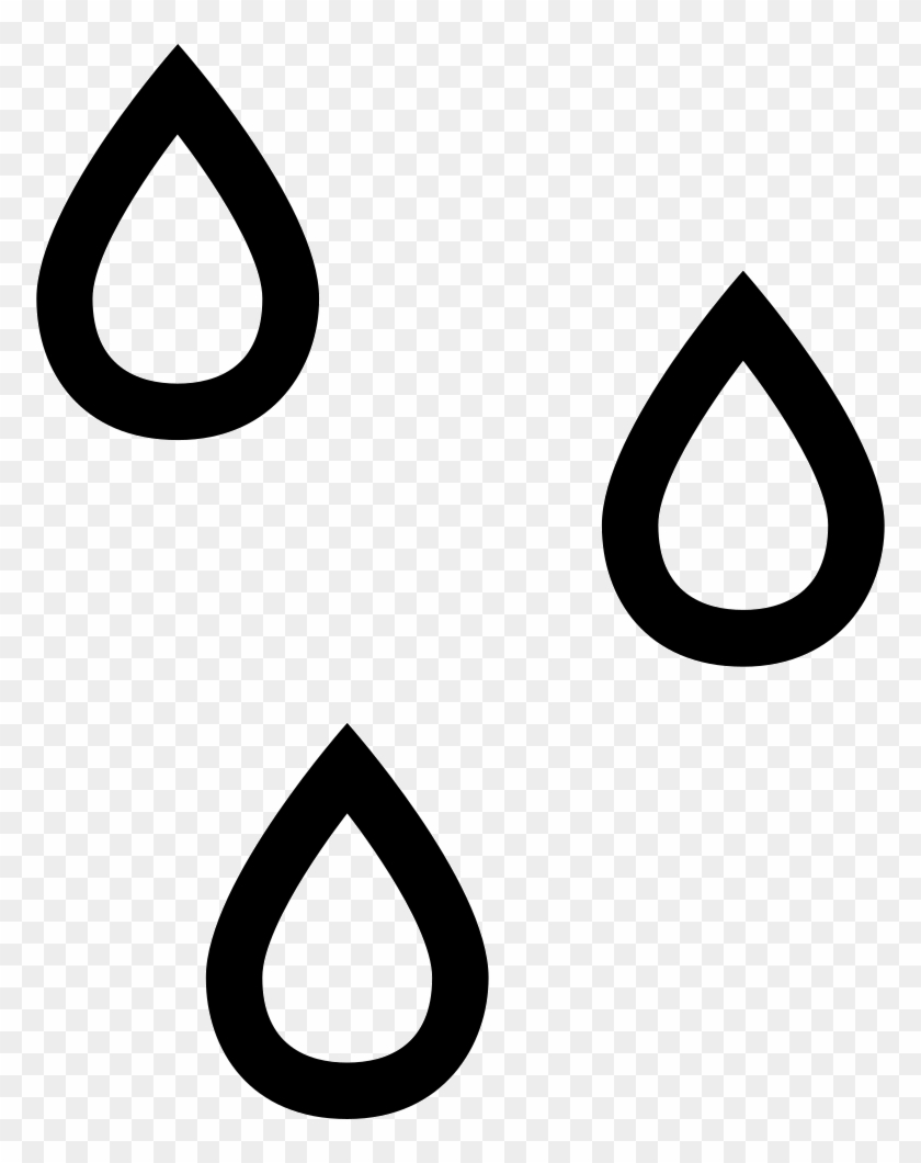 Picture Black And White Download Raindrop Svg One - Rain Drops Icon Png #1626079