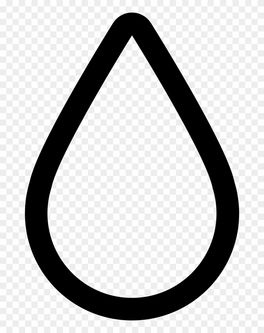 Ink Drop Outline - Clip Art Rain Drop #1626097