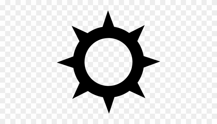 Sun Outline With Spikes At The Edges Vector - Craigs Manufacturing #1626255