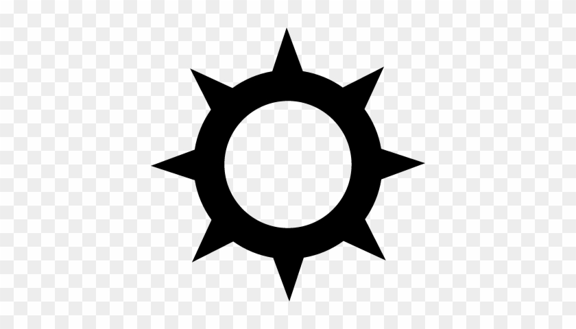 Sun Outline With Spikes At The Edges Vector - Craigs Manufacturing #1626255