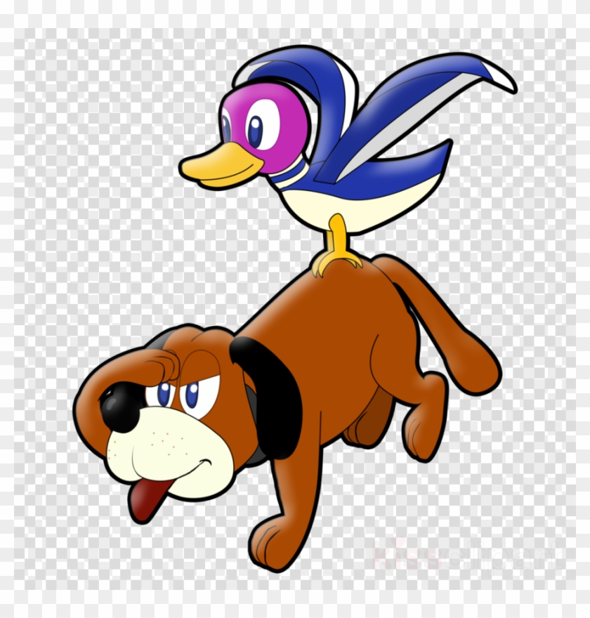 Duck Hunt Dog Render Clipart Super Smash Bros - Coffee Grounds Clip Art #1626331