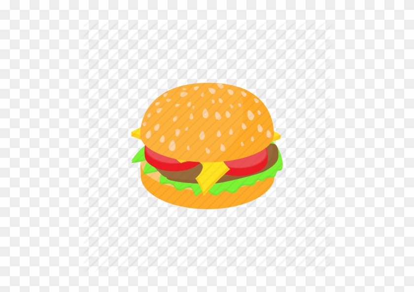 Burger Cartoon Clipart Hamburger Bun - Transparent Cartoon Burger #1626438