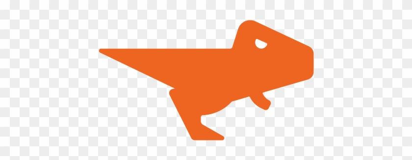 Trex Clipart Orange - Dinosaur Rex Logo #1626498