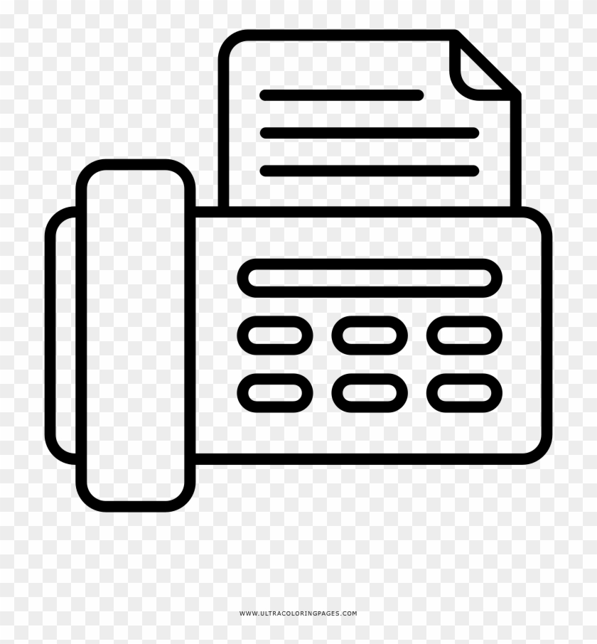 Fax Machine Coloring Page - Icon #1626536