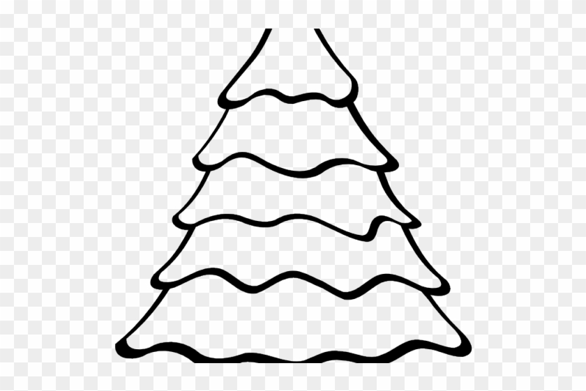 Fir Tree Clipart Evergreen - Draw For Christmas Tree #1626645