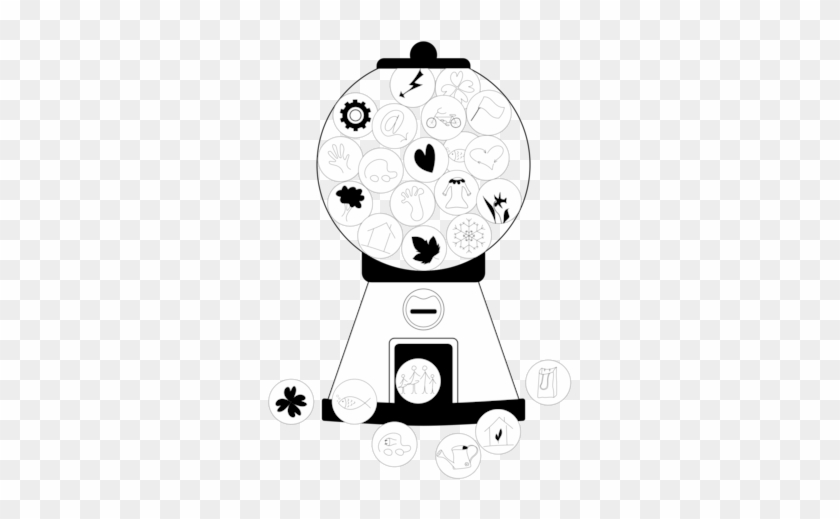 Computer Icons Symbol Cartoon Gumball Machine Droide - Line Art #1626652