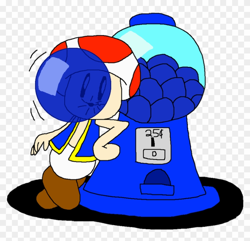 Toad And His Blueberry Gumball Machine By Pokegirlrules - Cartoon #1626685