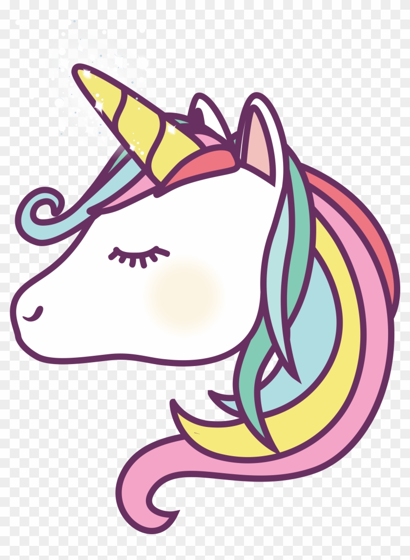 Cartoon Unicorn Face - Unicorn Magical Dessert Bar #1626755