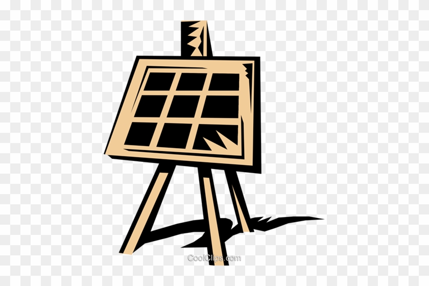 Easel Royalty Free Vector Clip Art Illustration - Easel Royalty Free Vector Clip Art Illustration #1626845