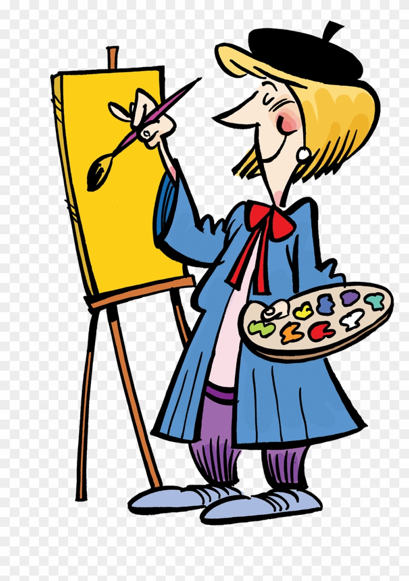 Creative Clipart Artist Easel - Creative Clipart Artist Easel #1626848
