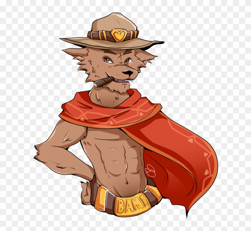 Mccree Hat Png - Mccree Furry #1626856
