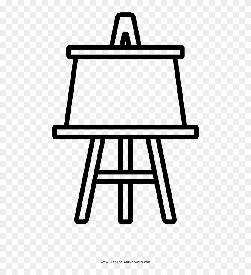 Easel Coloring Page - Post Office Simple Drawing #1626875