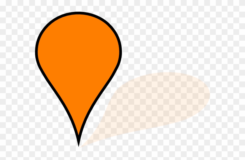 Google Maps Orange Marker #1626913
