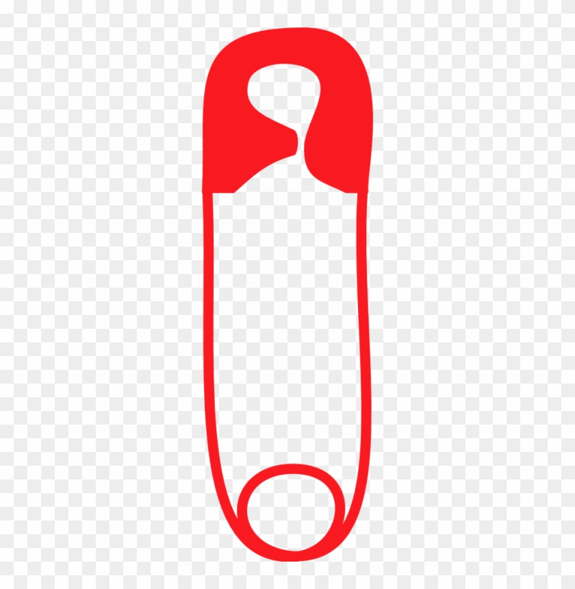 Red Safety Pins - Red Safety Pin Clip Art #1626919