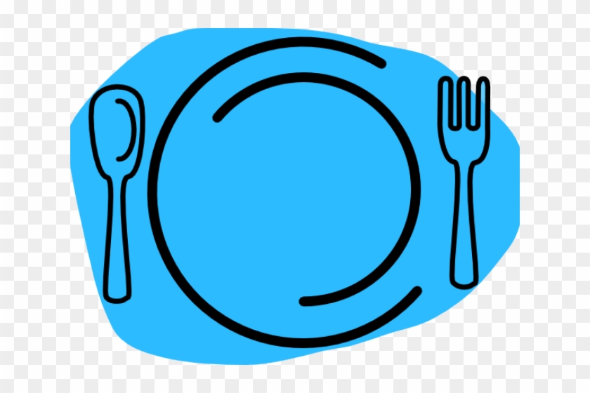 Clipart Plate With Knife And Fork #1626925