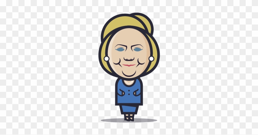 Loogmoji Of Hillary Clinton - Cartoon #1626984