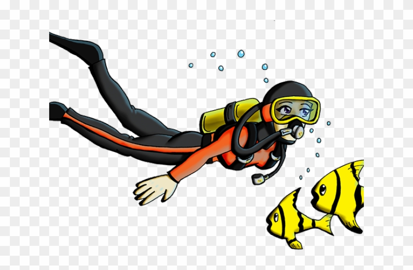 Scuba Diver Clipart Person - Scuba Diving Hunt Clipart #1627010
