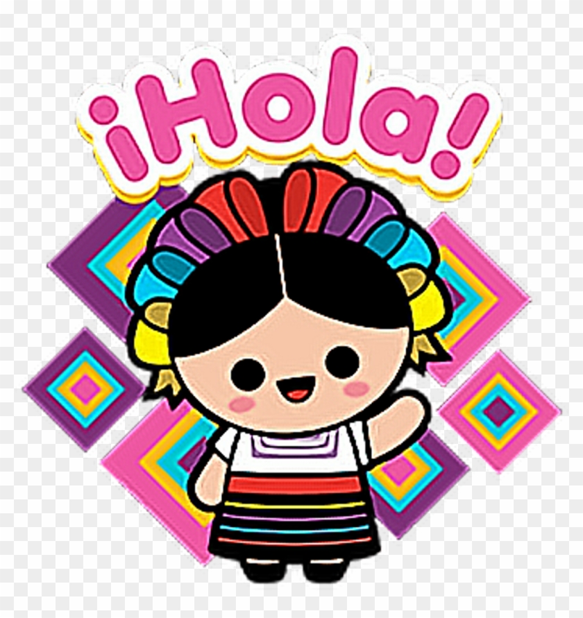 Hola Sticker - Stickers De Mexico Lindo #1627115