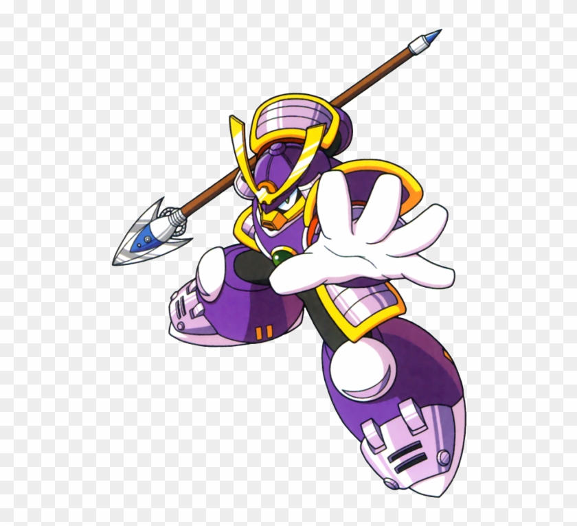 In Japan As Yamatoman , Is A Purple, Samurai Robot - Mega Man Yamato Man #1627148