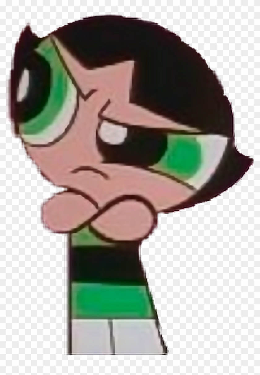 Powerpuffgirls Sticker - Powerpuff Girls Buttercup Mad #1627151