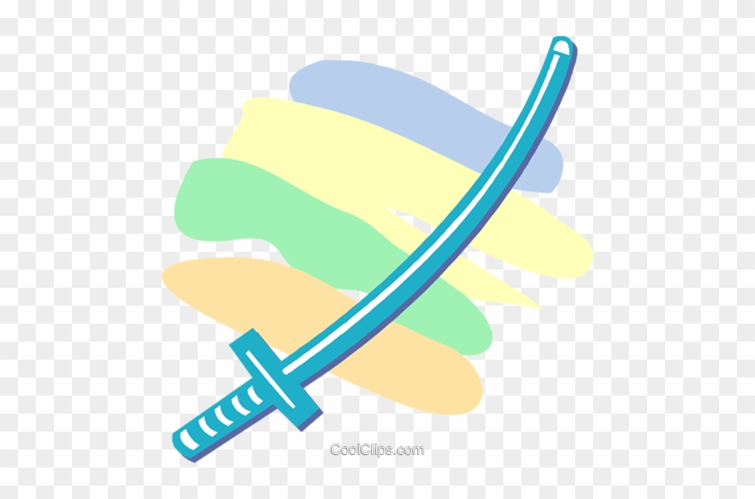 Samurai Sword Royalty Free Vector Clip Art Illustration - Graphic Design #1627171