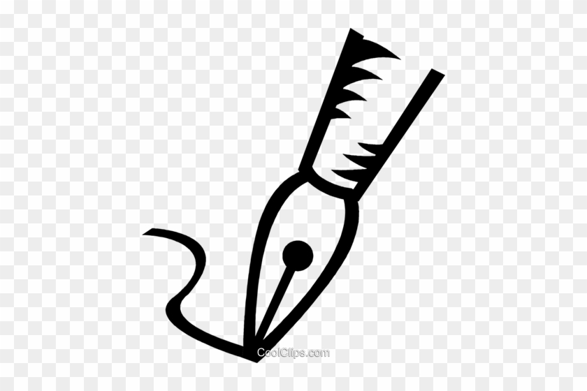 Fountain Pen Royalty Free Vector Clip Art Illustration - Füller Clipart #1627225