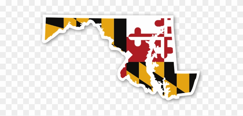Maryland State Sticker - Maryland Flag Gif #1627420