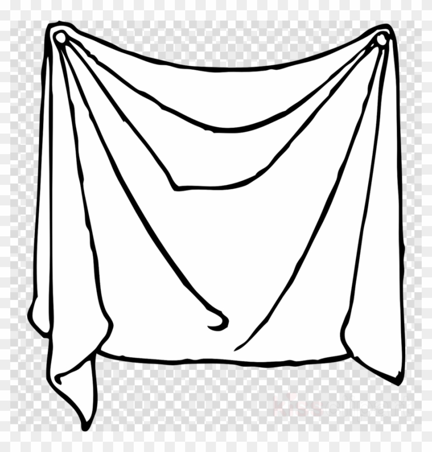 Bed Sheet Clip Art Clipart Bed Sheets Clip Art - Black And White Bed Sheet Clipart #1627522