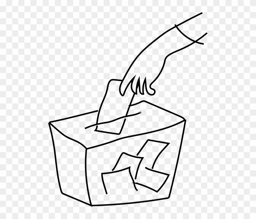 Vote Drawing Polling Booth - Votacions Consell Escolar #1627525