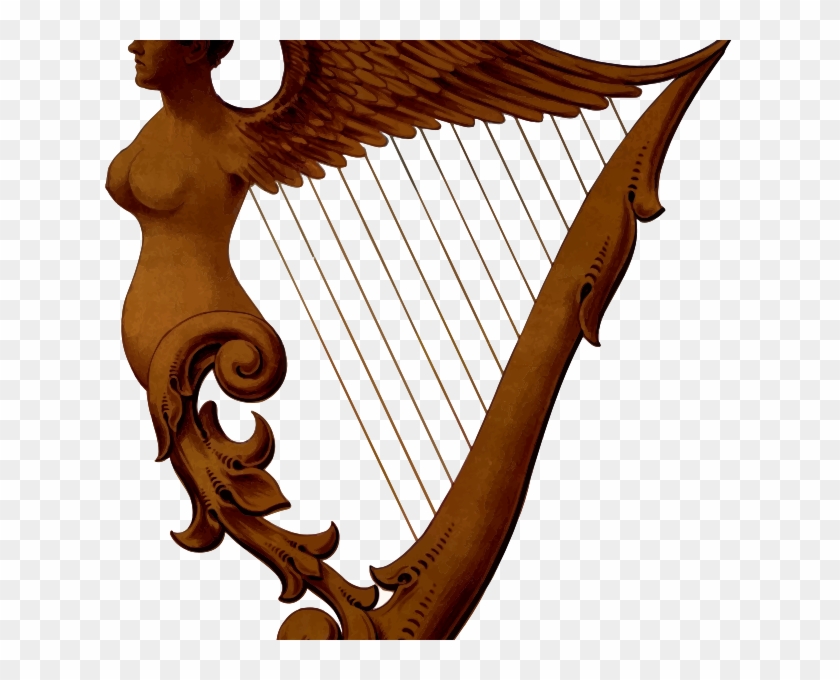 Harp Clipart Gold Harp - Harfe Irland #1627629