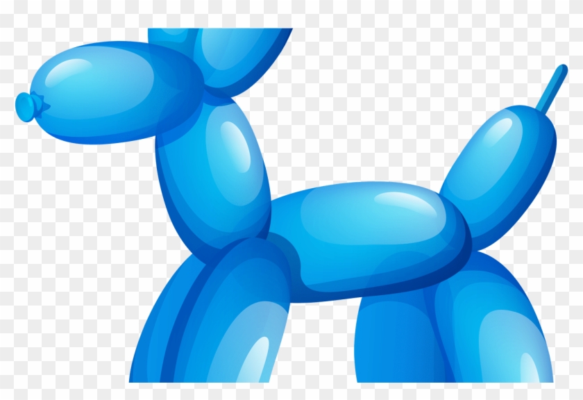 Balloon Animals Clipart Free Download Best Balloon - Blue Redbubble Sticker #1627666