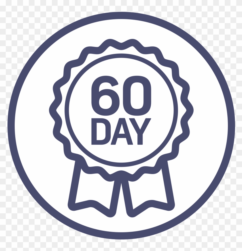 60 Day Money Back Guarantee - Best Seller Icon Vector #1627693