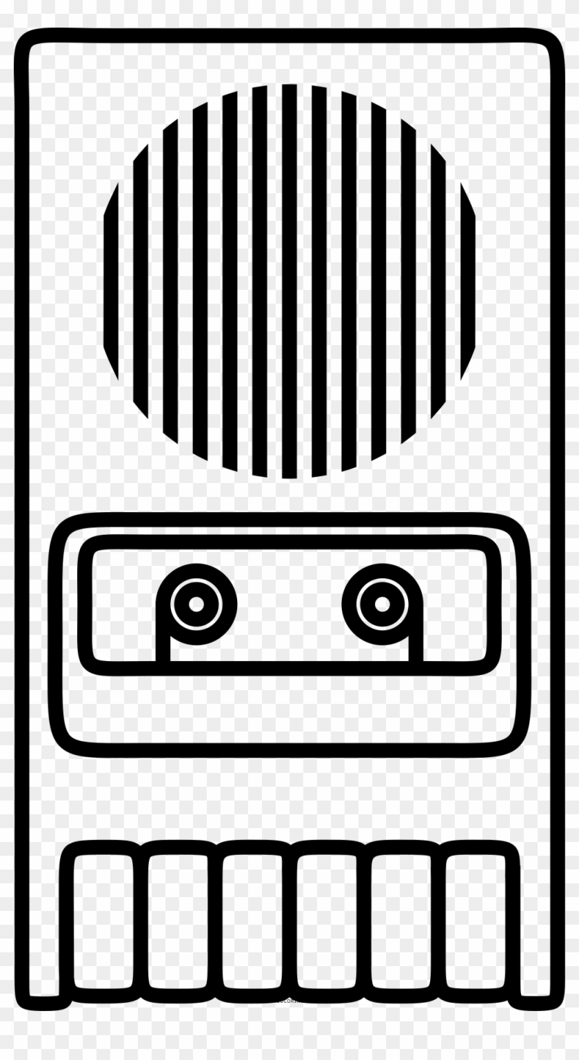 Tape Recorder Coloring Page - It's A Boy Sports #1627771