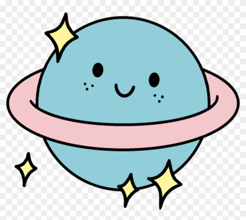 Planet Sticker - Cute Saturn Clip Art #1627834