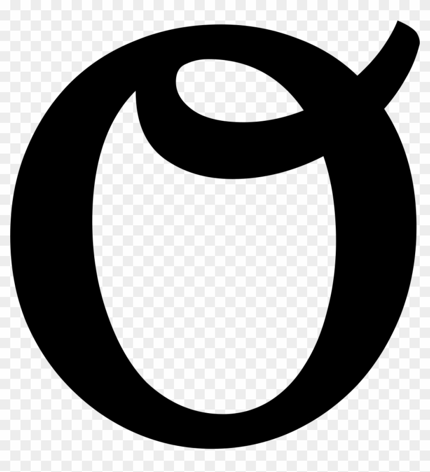 Latin Small Letter O With Curl Svg Intended For Letter - Circle #1627845