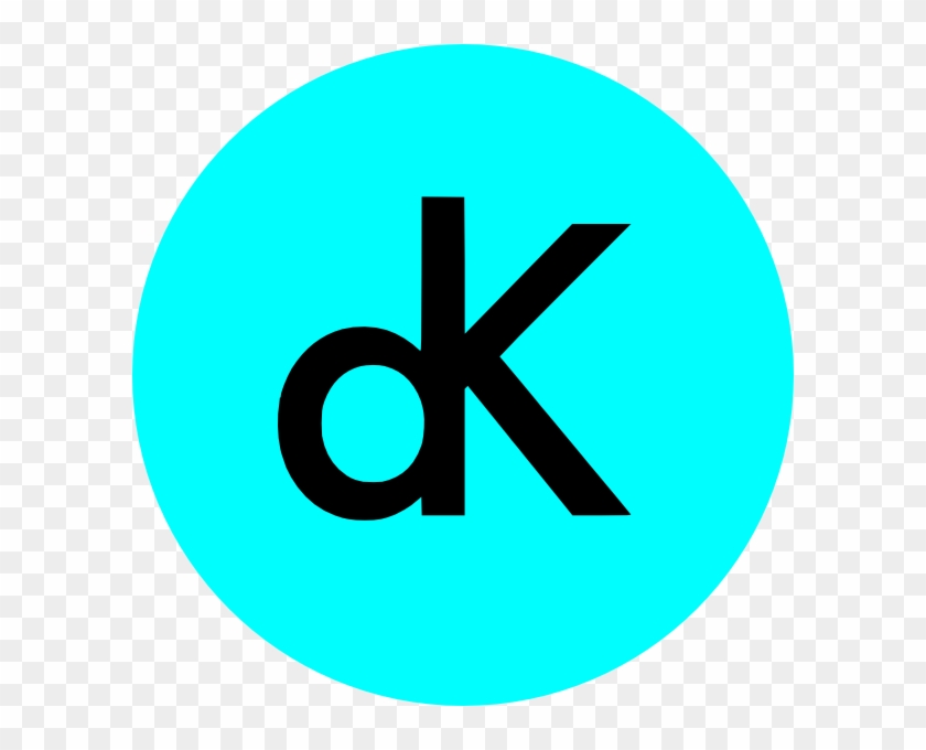 Dk Initials On Blue Clip Art - Dk Initials #1627854