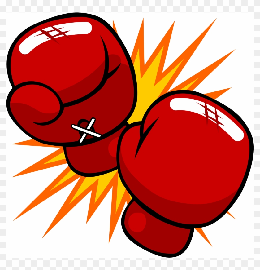 Glove Drawing Transprent Png Free - Boxing Gloves Cartoon #1627879