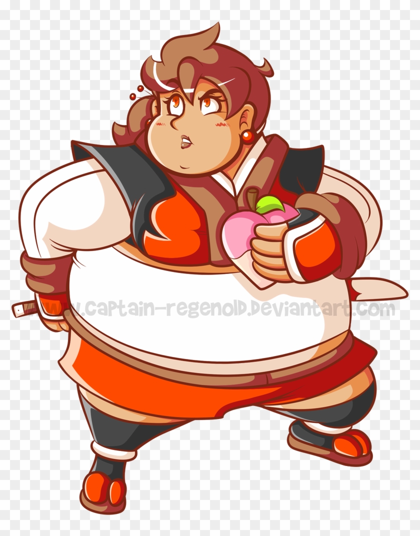 Shioki With A Peach By Jamesmantheregenold - Cartoon #1627893