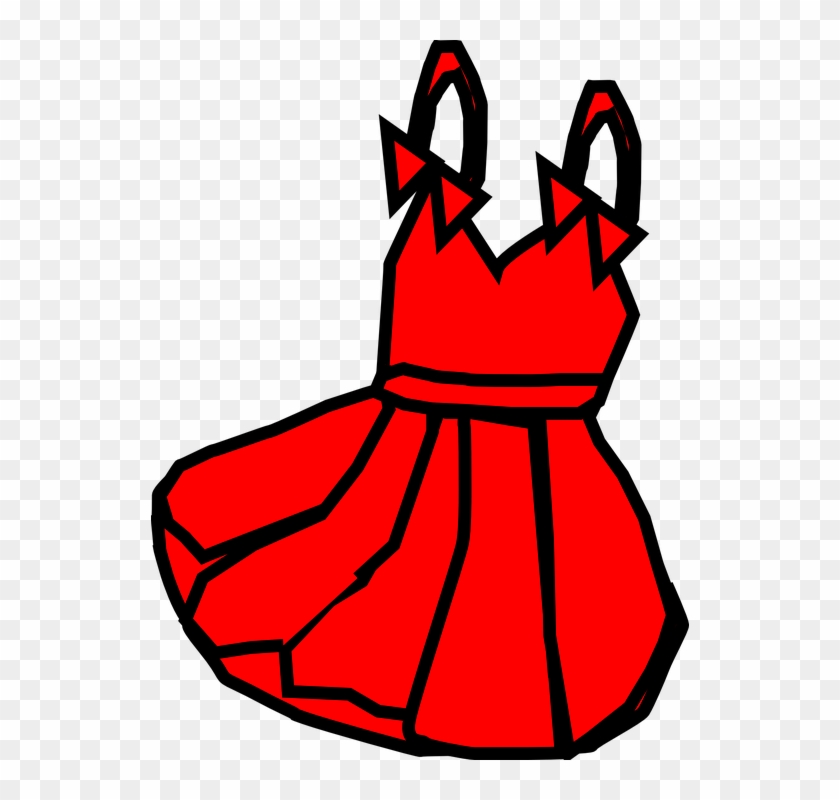 Dress Clipart Cute Dress - Red Dress Clip Art #1627951