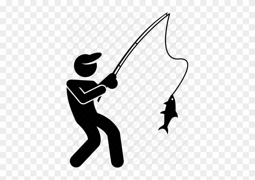 Free Icon Download Angling Boat Fish Fisher - Fishing Icon #1627952