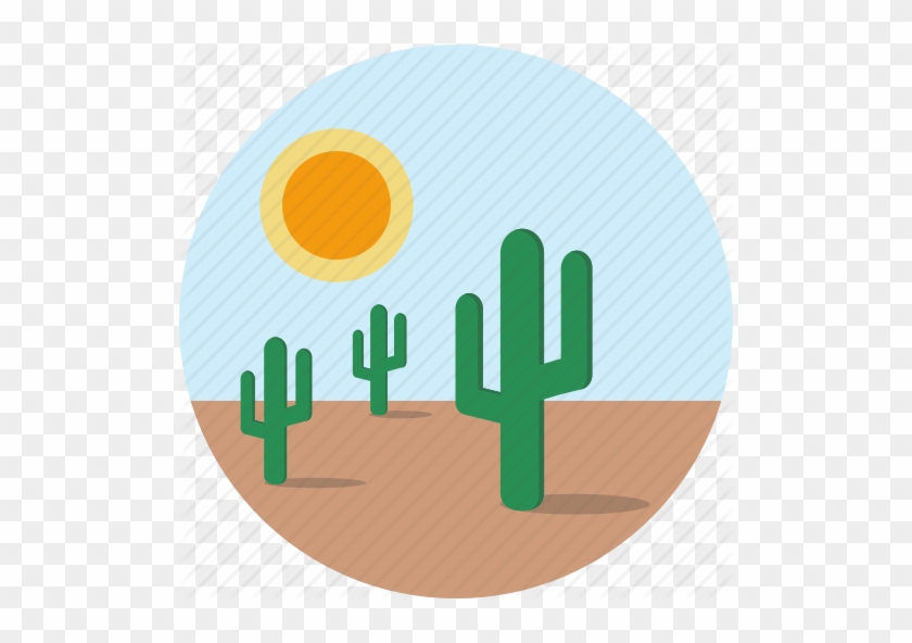 Arizona Clipart Cactus - Cactus Circle Icon Png #1627979