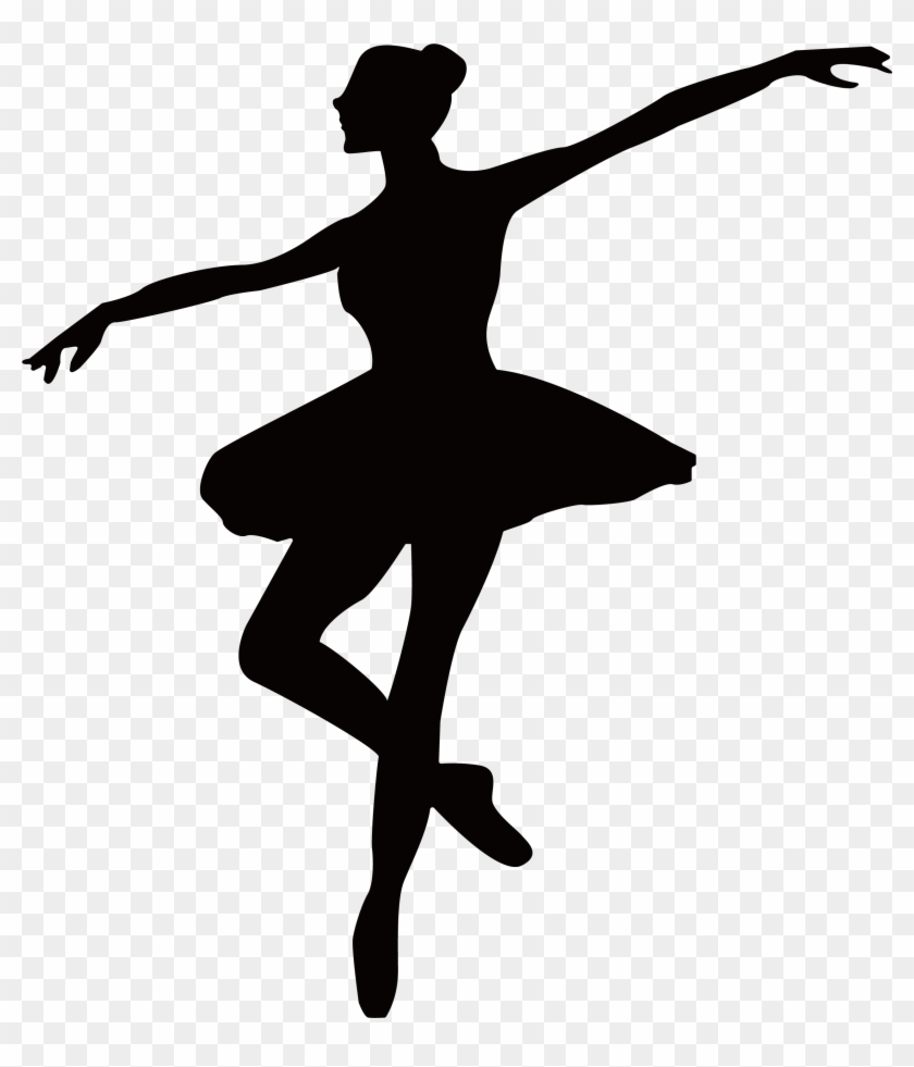 Drawn Ballet Performing Art - Ballerina Silhouette Png #1628015