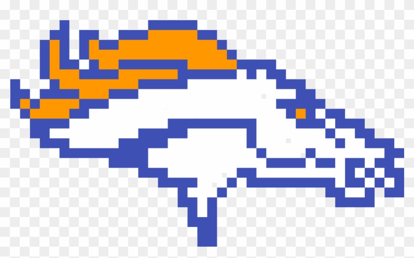 Broncos Logo - Broncos Pixel Art #1628111
