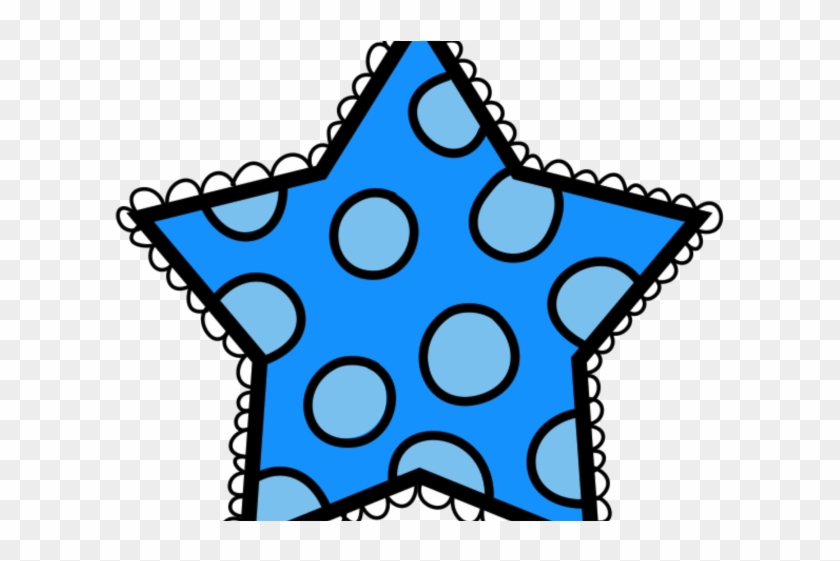 Drawn Star Melonheadz - Polka Dot Star Clip Art #1628141