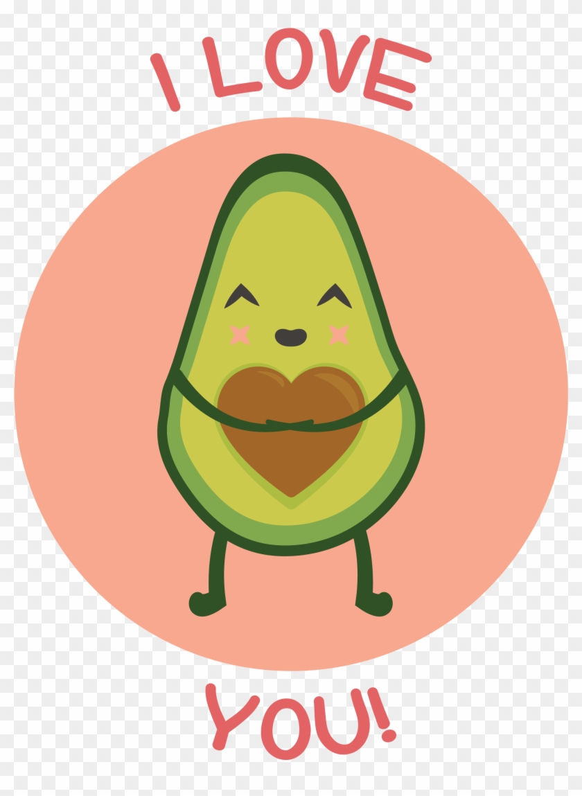 Cute Avocado Illustration - Avocado Love You #1628179