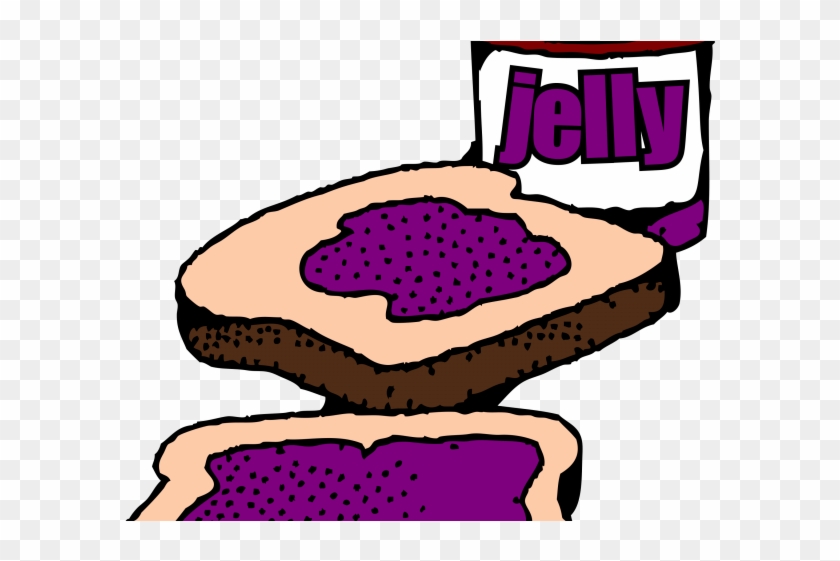 Jelly Clipart Pb&j - Jelly Sandwich Clip Art #1628192