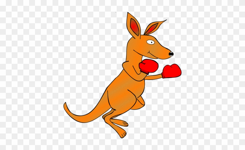 Bison Cartoon Clipart - Kangaroo Clipart Transparent #1628201