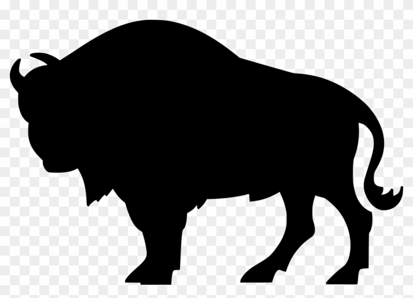 Svg Wild Pasture Free Image Icon Silh - Buffalo Clipart #1628202